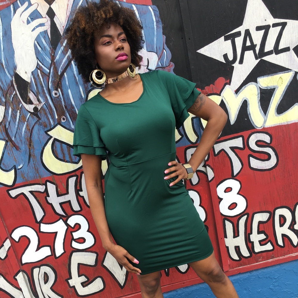 Women’s Emerald Bodycon Dress